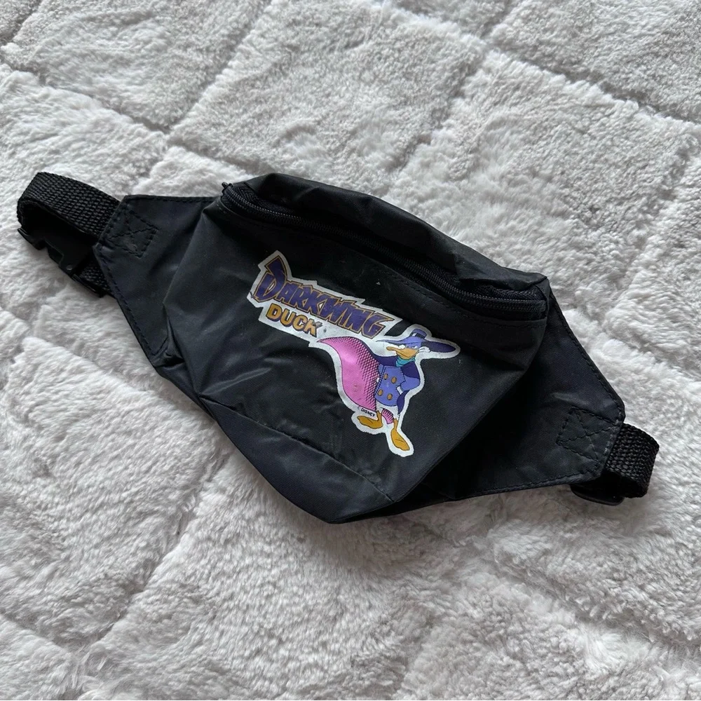 Disney | Black and Purple Vintage Darkwing Duck Fanny Pack Sling Bag